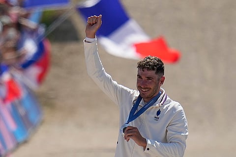 Men's mountain bike race silver medallist Victor Koretzky, of France